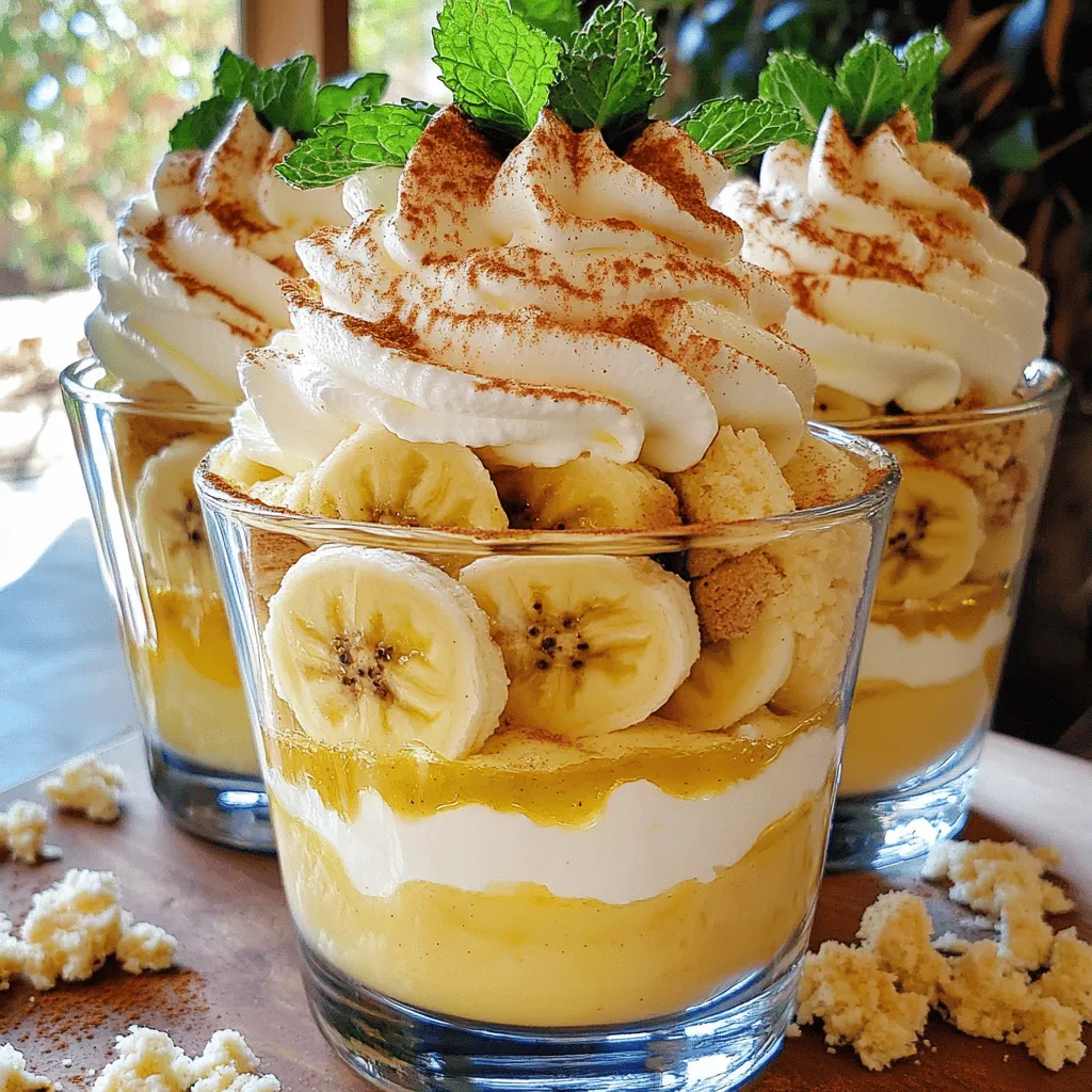 - 3 ripe bananas, sliced into rounds - 1 package (5.1 oz) instant vanilla pudding mix - 2 cups cold milk - 1 cup heavy whipping cream - 1/4 cup powdered sugar - 1 teaspoon vanilla extract - 1 package (11 oz) vanilla wafer cookies