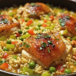 - 1 lb boneless, skinless chicken thighs, cut into bite-sized pieces - 1 cup long-grain rice - 1 small onion, finely diced - 1 bell pepper (any color), finely diced - 2 celery stalks, finely diced - 3 cloves garlic, minced - 2 cups low-sodium chicken broth - 1 tablespoon Cajun seasoning - 1 teaspoon smoked paprika - 1/2 teaspoon cayenne pepper (optional, for extra heat) - 1 cup frozen peas - 2 tablespoons olive oil - Salt and pepper to taste - Fresh parsley, chopped (for garnish) - Large pot or Dutch oven - Cutting board - Sharp knife - Wooden spoon or spatula - Measuring cups and spoons - Serving bowls This dish serves about 4 people. Each serving gives you a balance of protein and carbs. Here is a rough estimate of the nutritional values per serving: - Calories: 450 - Protein: 30g - Carbohydrates: 45g - Fat: 15g - Fiber: 3g - Sodium: 600mg This meal is hearty and filling, making it perfect for family dinners. You can enjoy the mix of chicken, rice, and veggies while knowing it’s good for you. For the full recipe, check out the detailed cooking steps. To make this dish, gather all your ingredients first. This makes cooking smooth and easy. You need chicken, rice, and fresh veggies. Make sure to measure everything out. This way, you won’t forget anything. Get your pot ready too. A large pot or Dutch oven works best. - Searing the Chicken Start by heating the olive oil in your pot. Use medium heat to warm it up. Once hot, add the diced chicken thighs. Season them with salt, pepper, and half of the Cajun seasoning. Cook for about 5-7 minutes. Stir occasionally to brown the chicken evenly. When it is golden, remove it from the pot and set it aside. - Sautéing the Vegetables In the same pot, add the diced onion, bell pepper, celery, and minced garlic. This step adds great flavor. Sauté these for about 3-4 minutes. Cook until the onion looks soft and clear. This shows the veggies are ready for the next step. Now add the rest of the Cajun seasoning, smoked paprika, and cayenne pepper if you want more heat. - Adding Ingredients Together Next, stir in the rice. Make sure to coat it well with the veggies and spices. This toasting step will help the rice taste better. After a minute, pour in the chicken broth and turn up the heat. Bring it to a boil. When it boils, lower the heat back down. Add the seared chicken back into the pot. Cover it and let it simmer for about 20 minutes. The rice will soak up the broth. In the last 5 minutes, fold in the frozen peas. They will warm up nicely. Once done, fluff the rice with a fork and check the taste. Adjust the seasoning if needed. Garnish with fresh parsley before serving. This dish is simple and packed with flavor! If you want the complete recipe, check out the Full Recipe. To make your one pot chicken and dirty rice really pop, use fresh herbs. Fresh parsley adds a nice touch. You can also experiment with different Cajun spices. Each blend has a unique flavor. Try adding a squeeze of lime juice before serving. This brightens the dish and adds freshness. Adjust the spice levels based on your taste. If you like it hot, add more cayenne or a dash of hot sauce. For a milder version, reduce the cayenne. You can also swap the chicken for shrimp or sausage. Just adjust the cooking time as needed. Shrimp cooks quickly, while sausage may need longer to brown. One common mistake is overcooking the rice. Keep an eye on it and check a few minutes early. Another mistake is not to season at each step. Always flavor the chicken, veggies, and rice to build layers of taste. Lastly, don't skip the resting time after cooking. Letting the dish sit helps the flavors meld together beautifully. Check out the [Full Recipe] for all the steps and tips! {{image_4}} You can switch the chicken for other meats. Try shrimp, pork, or sausage. Each protein adds a unique flavor. For shrimp, cook them briefly to avoid overcooking. For sausage, slice and brown it before adding other ingredients. These substitutes keep the dish exciting. For a meat-free version, use mushrooms or jackfruit. Mushrooms give depth and a meaty texture. Jackfruit absorbs flavors well and adds bulk. Replace chicken broth with vegetable broth for a richer taste. Add more veggies like zucchini and carrots for color and nutrition. Adjusting spice levels is easy. For mild flavors, reduce the cayenne pepper or skip it. Add sweet bell peppers for a hint of sweetness. If you want more heat, add more cayenne or crushed red pepper flakes. You can also try hot sauce at the end for extra kick. Check out the Full Recipe for a delicious experience! To keep your One Pot Chicken and Dirty Rice fresh, let it cool first. Transfer the dish to an airtight container. Store it in the fridge for up to three days. This way, you’ll enjoy the same great taste later. When you want to reheat, use a microwave or a stovetop. If using the microwave, heat in short bursts. Stir after each burst for even warmth. If using the stovetop, add a splash of chicken broth. This helps keep the rice moist and tasty. You can also freeze leftovers. Place the cooled dish in a freezer-safe container. Make sure to leave some space for expansion. Label the container with the date. It will stay good for up to three months. When ready to eat, thaw overnight in the fridge before reheating. Dirty rice is a flavorful dish from Louisiana. It is made with white rice mixed with ground meat, spices, and vegetables. The name comes from the rice’s color, which gets darker from the meat and seasonings. Traditional ingredients include onions, bell peppers, and spices like Cajun seasoning. The dish is hearty and full of flavor, making it a favorite in many homes. Yes, you can use brown rice for this recipe. However, brown rice takes longer to cook. It usually needs about 40-50 minutes to become tender. You may need to add more broth to keep it moist. Just keep an eye on the cooking time and adjust the liquid as needed. The flavor will still be great! You can prepare the One Pot Chicken and Dirty Rice ahead of time. Cook the chicken and rice as directed, then let it cool. Store it in an airtight container in the fridge for up to three days. When you’re ready to eat, reheat it on the stove or in the microwave. If it seems dry, add a splash of broth to bring it back to life. This dish pairs well with various sides. You can serve it with a simple green salad for a fresh touch. Cornbread also makes a nice, comforting side. For a bit of heat, try a side of pickled jalapeños. The options are endless, so feel free to mix and match! For the full recipe, check out the [Full Recipe]. This blog post covered all you need to know about making One Pot Chicken and Dirty Rice. We looked at essential ingredients, cooking steps, and handy tips for success. You can adapt the recipe to suit your tastes and dietary needs. Remember to store leftovers properly and reheat them safely. Enjoy experimenting with flavors and variations! This dish not only satisfies your hunger but also brings joy to your kitchen. Now, go ahead and get cooking!