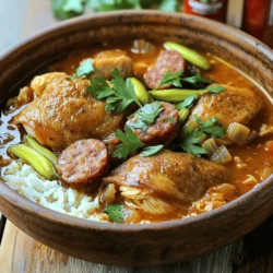 Cajun Chicken and Sausage Gumbo Flavorful Comfort Food