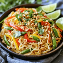 Spicy Peanut Noodles Bursting with Flavorful Goodness