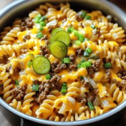 One Pot Cheeseburger Pasta Quick and Easy Recipe