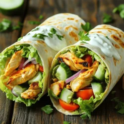Easy Chicken Shawarma Wraps Flavorful and Satisfying