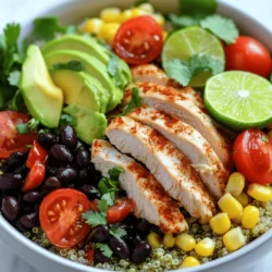 Healthy Chicken Burrito Bowls Nutritious and Flavorful