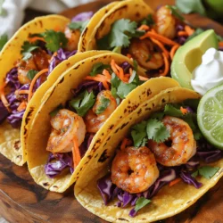 Spicy Shrimp Tacos with Slaw Flavorful and Simple Dish