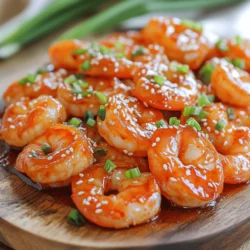 To make spicy Sriracha shrimp, you need fresh ingredients for the best taste. Here’s what you will need: - 1 pound large shrimp, peeled and deveined - 2 tablespoons Sriracha sauce - 1 tablespoon low-sodium soy sauce - 1 tablespoon honey (or agave for a vegan option) - 3 cloves garlic, finely minced - 1 teaspoon fresh ginger, grated - 1 tablespoon fresh lime juice - 2 tablespoons extra virgin olive oil - 1/4 teaspoon freshly ground black pepper - 1/4 cup green onions, finely chopped (for garnish) - 1 tablespoon sesame seeds (for garnish) These ingredients blend well, creating a deliciously spicy and tangy dish. The shrimp absorbs the flavors, making each bite exciting. You can adjust the Sriracha for more heat or less, depending on your taste. This recipe is simple and quick, perfect for busy weeknights or impressing guests. Check the Full Recipe for detailed instructions on how to prepare this tasty meal. Start by grabbing a spacious mixing bowl. Whisk together Sriracha, soy sauce, honey, minced garlic, grated ginger, lime juice, and black pepper. This mix is your magic marinade. The flavors blend well, making the shrimp taste great. Next, add your shrimp. Make sure each piece gets coated in the marinade. Let it sit for 15 to 20 minutes. This time helps the shrimp soak up all those delicious flavors. While the shrimp marinates, heat extra virgin olive oil in a large non-stick skillet. Aim for medium-high heat. You’ll know the oil is ready when it shimmers. Carefully place the marinated shrimp in the skillet. Don’t crowd them; it’s best to cook in batches. This way, they cook evenly. Sauté the shrimp for about 2 to 3 minutes. They should turn a vibrant pink. Then, flip them gently and cook for another 1 to 2 minutes. They need to be opaque and firm to touch. Once they are done, remove them from the heat. Now comes the fun part! Transfer the cooked shrimp to a serving platter. For garnishing, sprinkle finely chopped green onions and sesame seeds on top. This adds color and flavor. To make your dish pop, serve the shrimp on a colorful plate. Add lime wedges for a fresh touch. You might want to pair it with fluffy jasmine rice or crisp lettuce leaves. This adds contrast and makes the meal more exciting. For the full recipe, check the details provided earlier. To adjust the heat in your Sriracha shrimp, you can add or reduce the Sriracha sauce. If you want more heat, add a bit more Sriracha. You can start with half a tablespoon more. For less heat, cut back on the Sriracha. Try using just one tablespoon instead of two. Complementary flavors can also help balance the spice. Adding a bit of honey gives sweetness. Lime juice adds a zesty touch. Fresh herbs like cilantro can cool things down too. These additions make your dish more complex and tasty. To know when shrimp is done, look for their color. They should turn from gray to vibrant pink. The shrimp should curl into a C shape. If they are tightly curled, they may be overcooked. Avoid overcooking by keeping an eye on the time. Cook shrimp for only 2-3 minutes on one side. Flip them and cook for 1-2 more minutes. Remove them from the heat once they are opaque. This keeps your shrimp tender and juicy. For cooking this dish, a non-stick skillet is best. It helps prevent the shrimp from sticking. A wide skillet allows for even cooking. Use simple utensils like tongs for flipping the shrimp. A spatula can help serve them nicely. A mixing bowl is great for preparing the marinade. These tools make your cooking process smooth and easy. Try the Full Recipe to experience the joy of making Spicy Sriracha Shrimp! {{image_4}} Adding vegetables to spicy Sriracha shrimp can boost flavor and nutrition. - Best vegetable pairings with spicy Sriracha shrimp: Broccoli, bell peppers, and snap peas work great. Their crunch adds texture. - Cooking times for different vegetables: Cook bell peppers for 3-4 minutes. For broccoli, aim for 4-5 minutes. Snap peas need just 2-3 minutes to stay crisp. You can swap shrimp for other proteins to mix it up. - Using chicken, tofu, or scallops instead of shrimp: Chicken breast works well if you cut it into bite-sized pieces. Tofu adds a nice protein boost, and scallops bring a sweet touch. - Adjustments needed for different proteins: Chicken needs more cooking time, about 6-8 minutes. Tofu should be pressed and cooked until golden, about 5-7 minutes. Scallops cook quickly, about 2-3 minutes per side. Enhancing flavor makes this dish even better. - Additional ingredients for extra flavor: Lime zest brightens the dish. Try adding chili flakes for an extra kick. - Marinade alternatives using different sauces: Swap soy sauce for coconut aminos for a different taste. You can also use teriyaki sauce for a sweet twist. For the complete dish, refer to the Full Recipe! To keep your cooked shrimp fresh, store it in an airtight container. This helps lock in moisture and flavor. Cooked shrimp lasts about 3 to 4 days in the fridge. Always check for any off smell or changes in texture before eating. If you have leftovers, freezing is a great option. Place the shrimp in a freezer-safe bag or container. Try to remove as much air as possible. This helps prevent freezer burn. Cooked shrimp can be frozen for up to 3 months. When you're ready to enjoy it again, thaw the shrimp in the fridge overnight. This keeps the taste fresh and juicy. To reheat shrimp, use a skillet over low heat. Add a splash of water or oil to keep it moist. Stir gently to heat through. You can also microwave it, but be careful not to overcook. This can make the shrimp tough. Aim for just a minute or so to keep the quality. Yes, you can use frozen shrimp. Make sure to thaw them first. Place frozen shrimp in the fridge overnight or run them under cold water for about 10-15 minutes. Avoid using hot water, as it can cook the shrimp. Thawed shrimp can taste just as good as fresh ones, but be mindful of excess moisture. Pat them dry with a paper towel before marinating. This helps the marinade stick and prevents excess water in your pan. Spicy Sriracha shrimp pairs well with many sides. Here are some great options: - Steamed jasmine rice for a soft, fluffy base. - Noodles tossed in soy sauce or sesame oil for a hearty dish. - Crisp salads with fresh greens to balance the heat. - Roasted vegetables for added texture and flavor. These sides will complement the shrimp and create a well-rounded meal. To make spicy Sriracha shrimp gluten-free, swap out regular soy sauce. Use tamari sauce or coconut aminos instead. Both options offer a similar taste without gluten. Check your Sriracha brand, as some may contain gluten. Always read labels to ensure all your ingredients are gluten-free. This way, everyone can enjoy this delicious dish! For the full recipe, check out the Zesty Sriracha Shrimp Delight. This blog post covered how to make spicy Sriracha shrimp. We discussed the key ingredients, marinating methods, and cooking steps. I also shared tips on achieving perfect shrimp and suggested fun ways to serve it. Remember, you can easily adjust the spice to your liking and even try different proteins. With proper storage, you can enjoy this dish later too. I hope you feel inspired to create this delicious meal in your kitchen. Enjoy your cooking adventure!